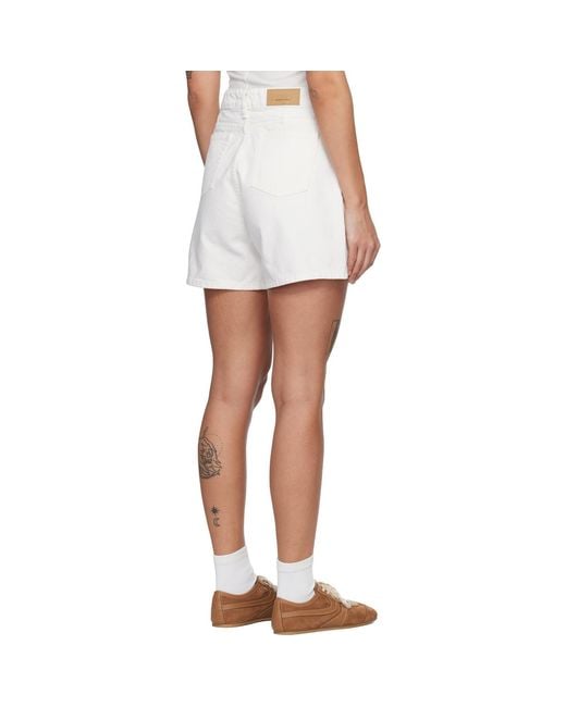 AMI White Heritage' Denim Shorts