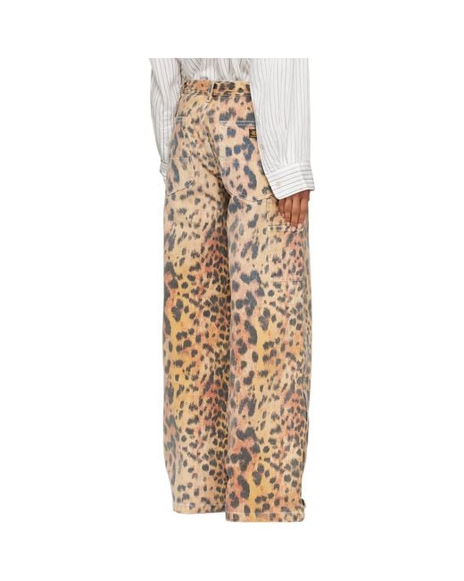 R13 Natural D'Arcy Flare Carpenter Jeans