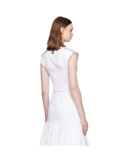 Jacquemus White 'The Espiral' T-Shirt