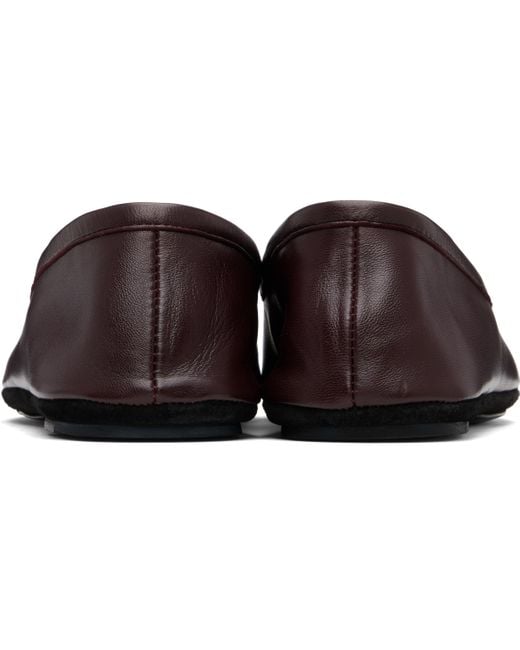 Lemaire Black 'Indoor' Slipper Loafers