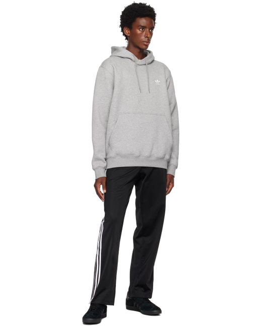 Adidas Originals Black Trefoil Essentials Hoodie for men