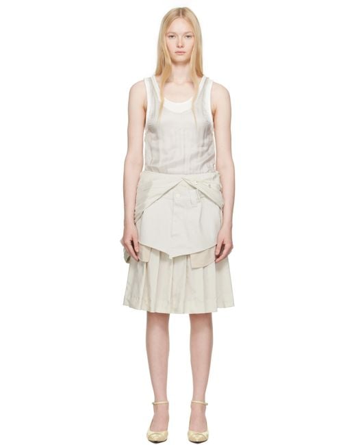 Maison Margiela Black 'Anonymity Of The Lining' Midi Dress