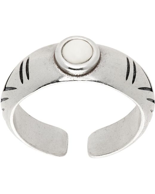 Isabel Marant Metallic Silver Zanzibar Ring for men