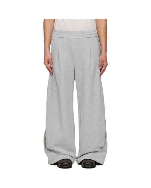 NULLUS White Interweaved Sweatpants for men