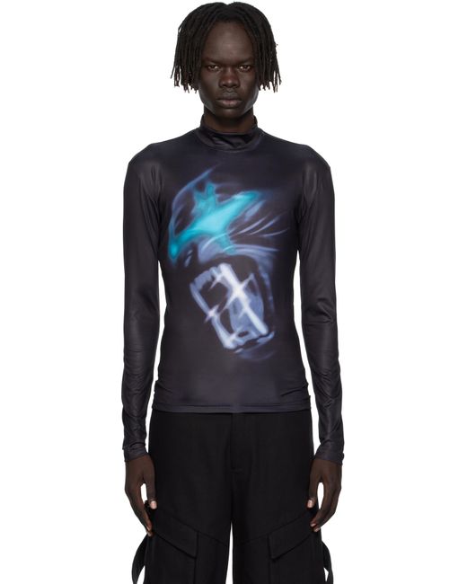Gerrit Jacob Black High Neck Top for men