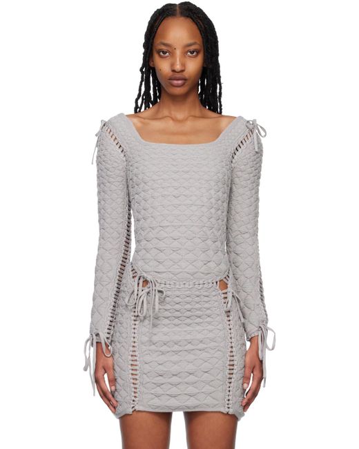 Isa Boulder Black Ssense Exclusive Expandable Quilted Sweater