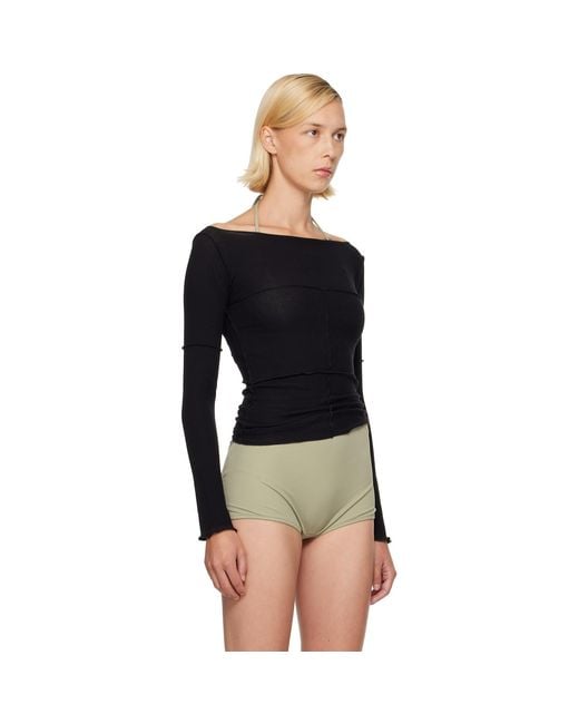 Baserange Black Ssense Exclusive Cinder Long Sleeve Top