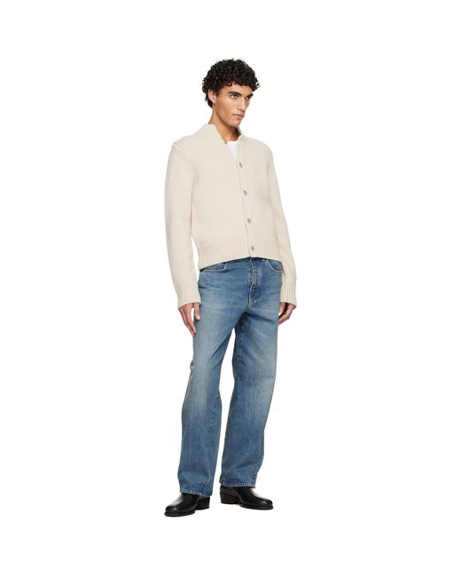 sunflower Blue Wide Twist Jeans for men