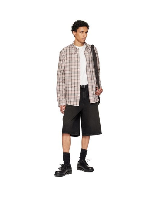 Off-White c/o Virgil Abloh Brown Flannel Regular Shirt for men