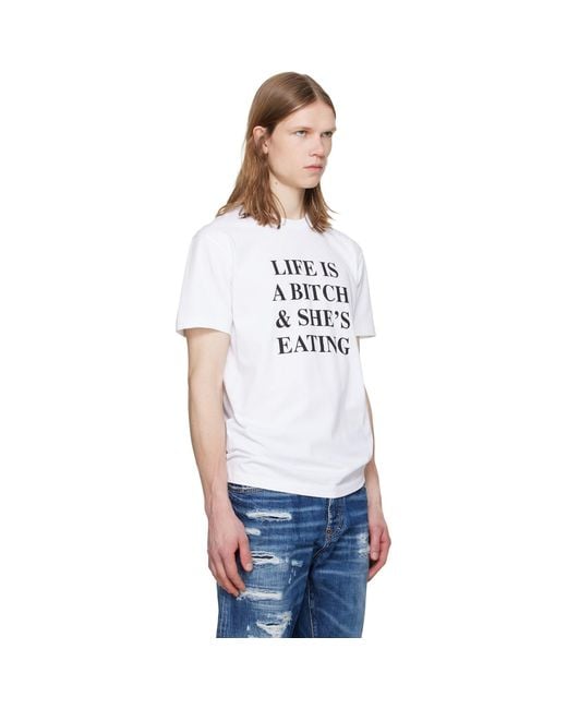 DSquared² White New Fit Cool T-Shirt for men