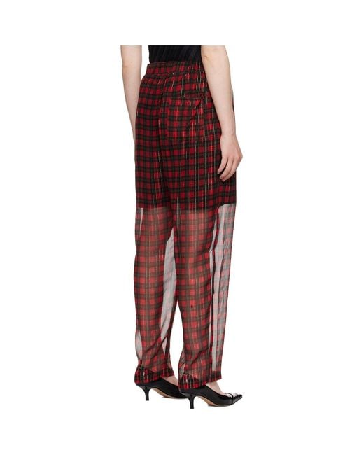 Undercover Red Uc1E1507 Trousers