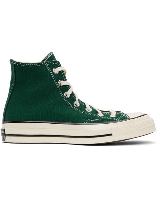 Converse Canvas Green Seasonal Color Chuck 70 High Sneakers | Lyst