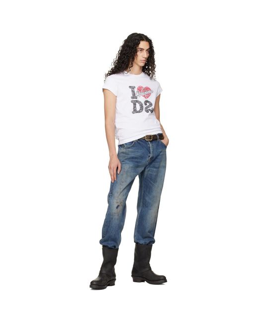 DSquared² Black Eyelet Belt for men