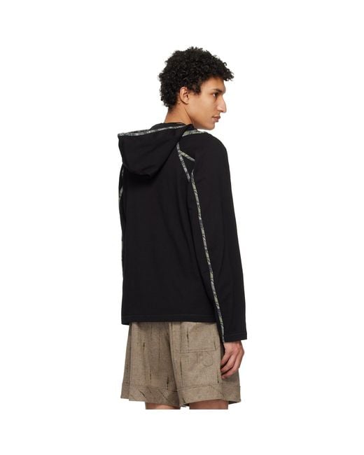 Kiko Kostadinov Black Gizi Hoodie for men