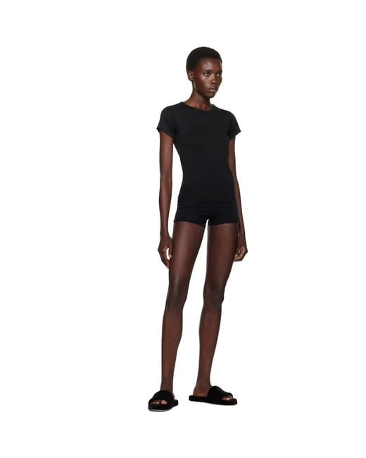 ÉTERNE Black High Waisted Boy Shorts