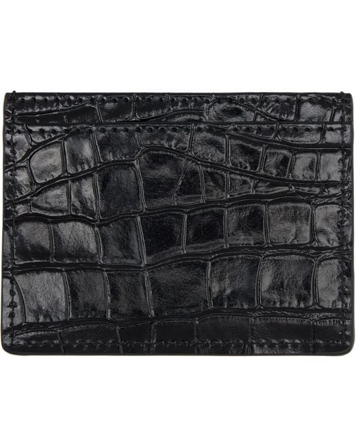 Vivienne Westwood Black Flat Card Holder for men