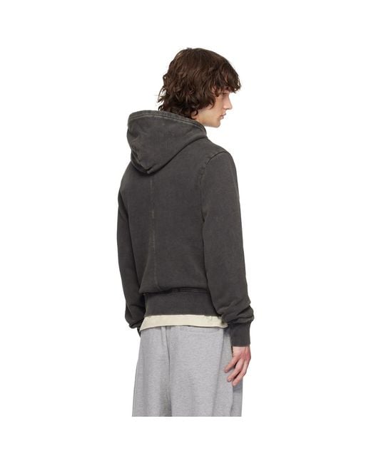 Entire studios Black Standard Hoodie for men