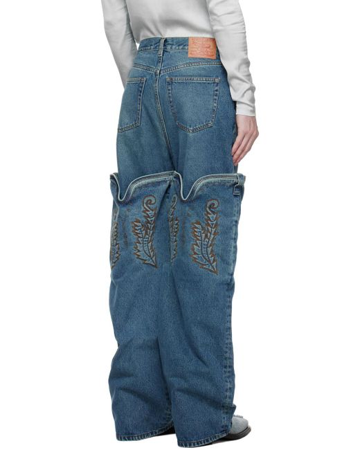 Y. Project Blue Maxi Cowboy Jeans for men
