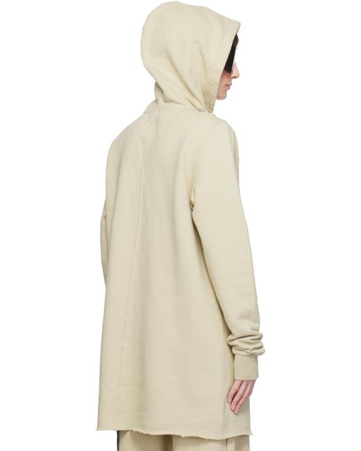 Rick Owens Natural Off-white Jason's Hoodie for men
