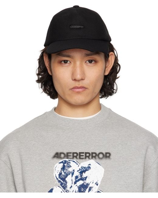 Adererror Gray Tetraight Cap for men