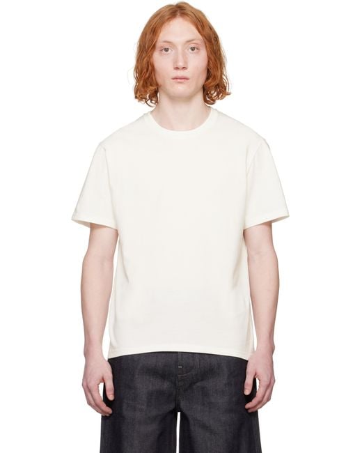 Jil Sander White Crewneck T-Shirt for men