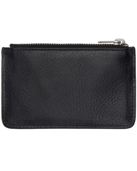 The Row Black Zipped Keychain Coin Pouch