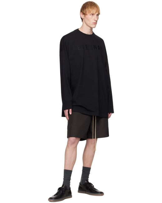 Fear Of God Black 'Eternal' Long Sleeve T-Shirt for men