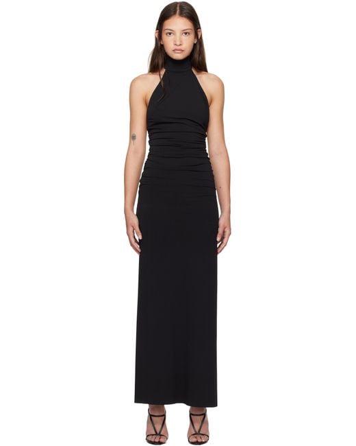 Bec & Bridge Black Larsen Racer Maxi Dress