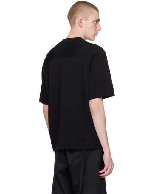Emporio Armani Black Embossed T-shirt for men