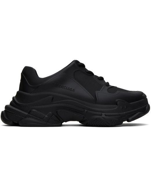 Balenciaga Black Triple S Mold Sneakers for men