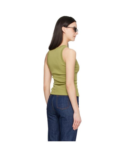 AMI Orange Cotton Ami De Coeur Tank Top