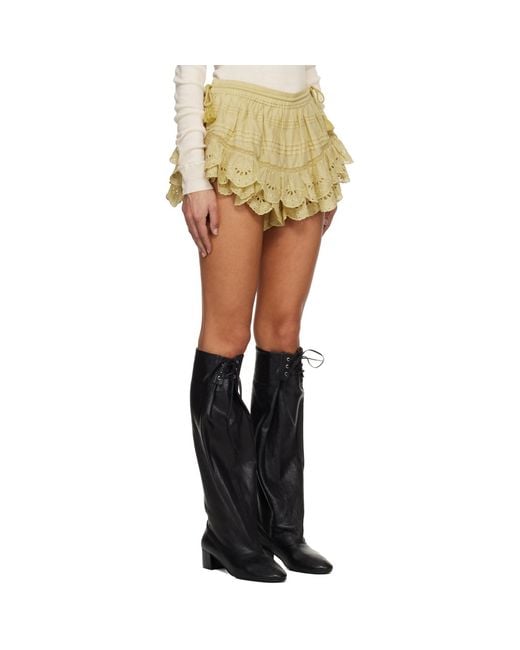 Isabel Marant Black Tan Puria Skort