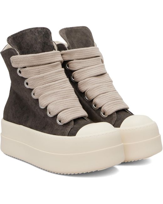 Rick Owens Black Tower Mega Bumper Jumbolace Sneaks Sneakers for men