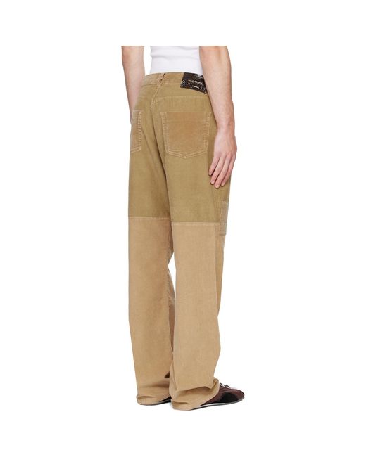 Wales Bonner Natural Tan Sissoo Trousers for men