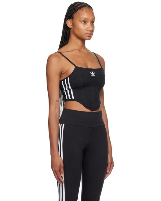 Adidas Originals Black Adicolor 3-Stripes Camisole