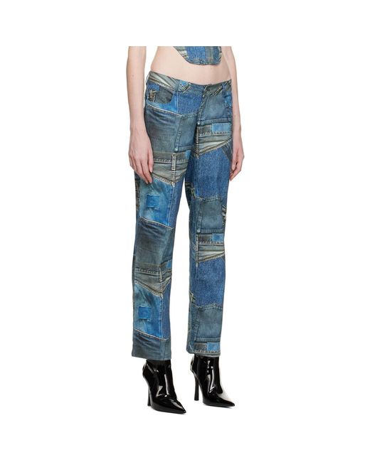 Miaou Blue Atlas Trousers