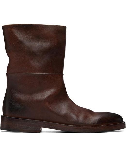 Marsèll Brown Tubetto Boots for men