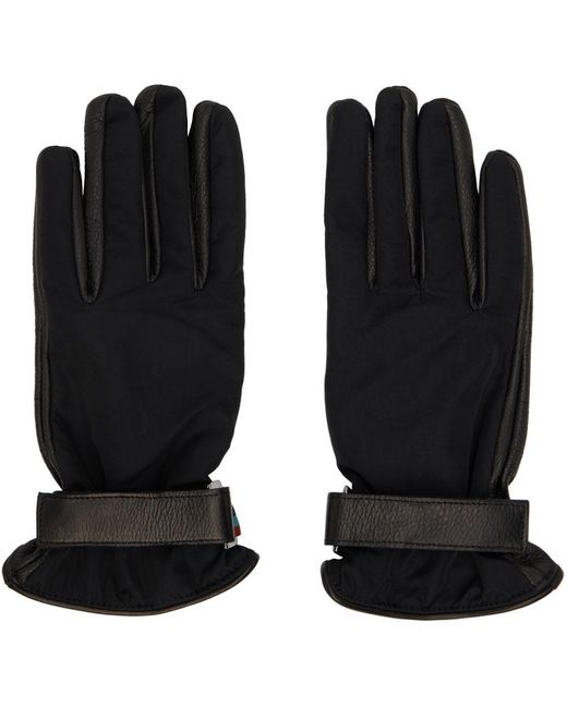 Paul Smith Black Technical Gloves for men
