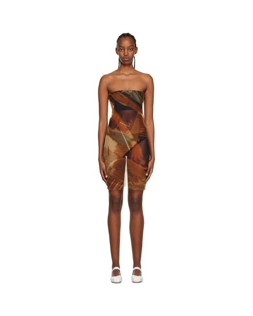 Elliss Brown Anti Gravity Minidress