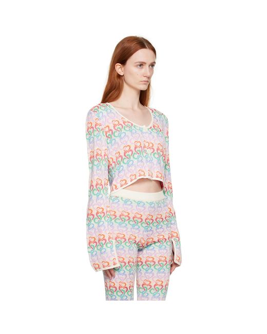 Marco Rambaldi Multicolor Heart Cardigan