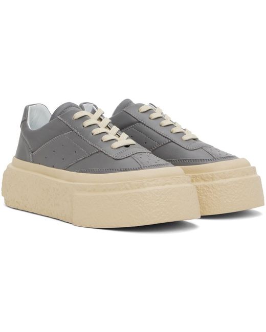 MM6 by Maison Martin Margiela Gray Oversized Sole Sneakers for men
