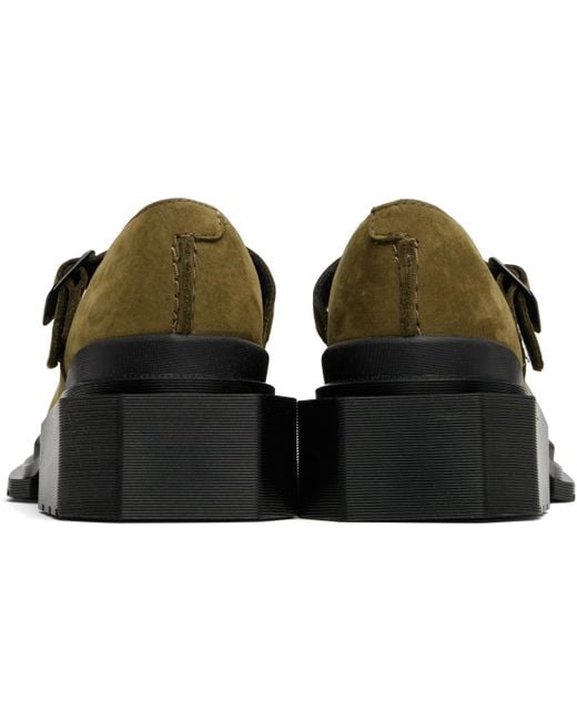 Dr. Martens Green Khaki Maybole Mary Jane Loafers
