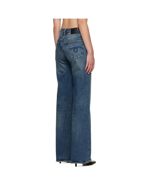 R13 Blue Flared Jeans