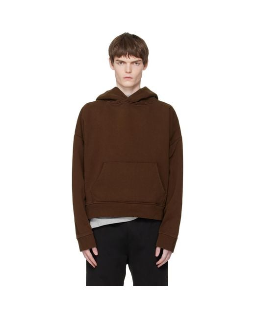 Entire studios Brown Heavy Hoodie for men