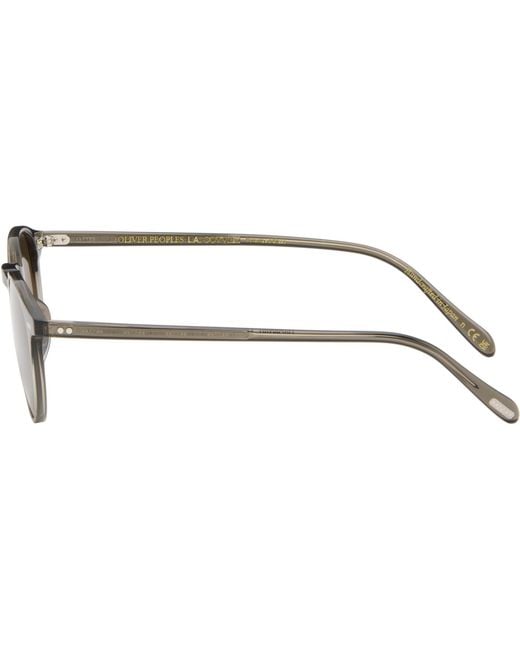Oliver Peoples Black Riley Sunglasses for men