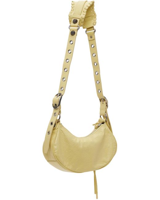 Balenciaga Metallic Yellow 'le Cagole Xs' Bag