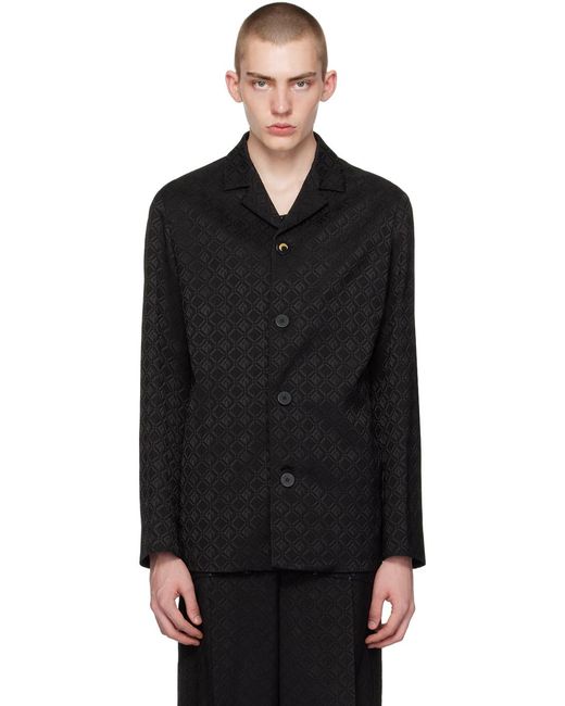 Blouson noir à motif moon et à carreaux - line MARINE SERRE pour homme en coloris Black