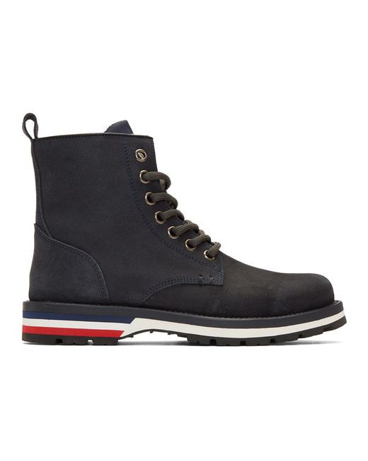 blue moncler boots