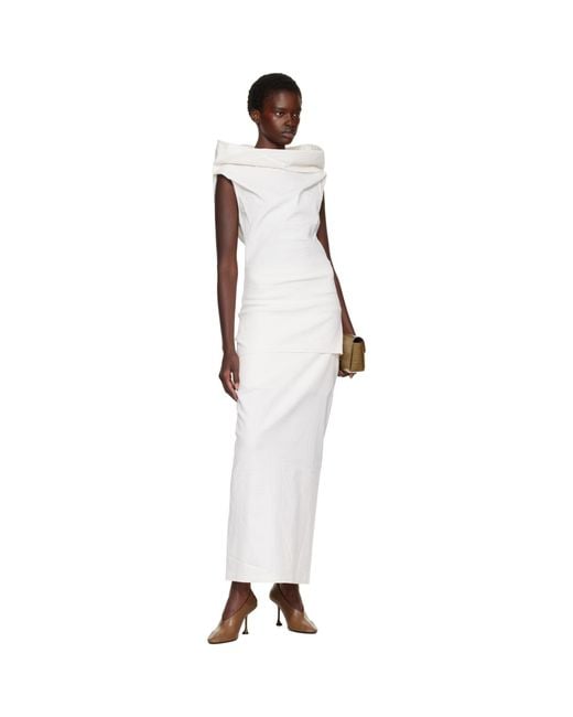 Issey Miyake White Off- Allow Top