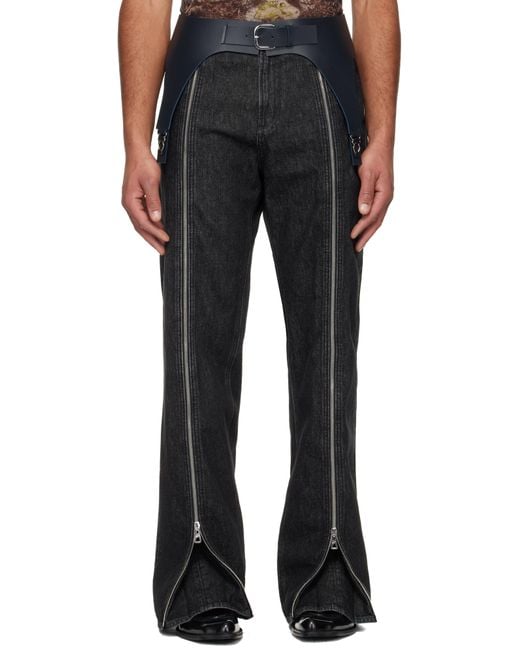 Jean Paul Gaultier Black 'The Garter' Belt for men